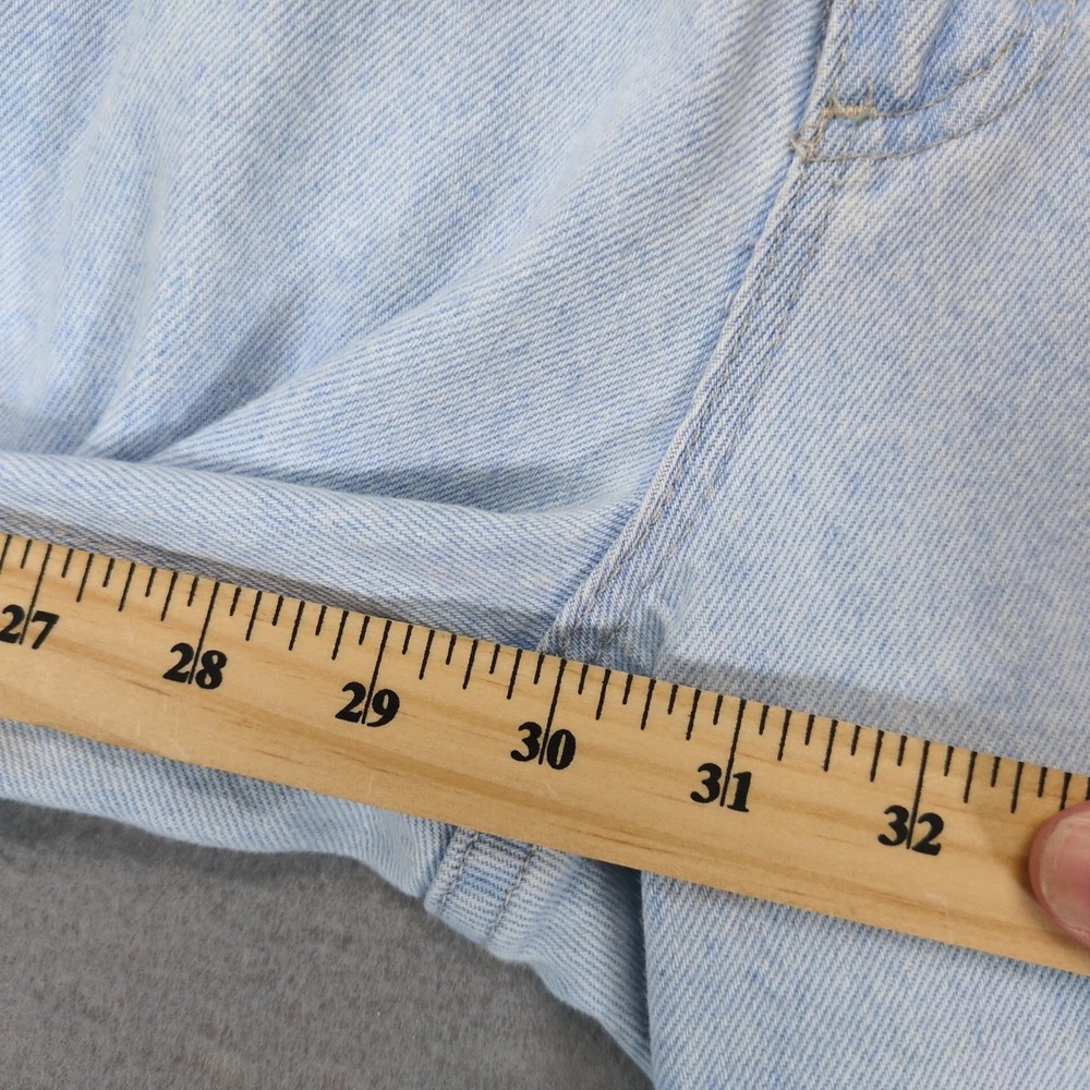Vintage 80s Lee Light Blue Mom Jeans Womens 10 30x31 High Rise c1987 USA Elastic - Picture 4 of 10